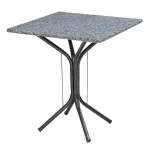 Mesa de Jantar Quadrada Thais Preta 70 cm