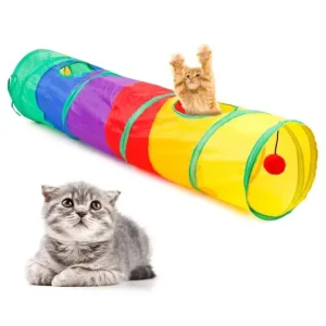 Tunel Gato Brinquedo Pet Animais Labirinto Interativo Portatil Compacto Brincadeira Petshop Retratil Coelho Bolinha – LEVA PRA MALHAR