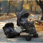 Carrinho de Bebê Alça Reversível com Bebê Conforto Cosco Kids Travel System Reverse 0 a 15kg