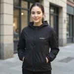 Jaqueta Feminina 100% Forrada Corta Vento Impermeável Inverno Capuz e Zíper