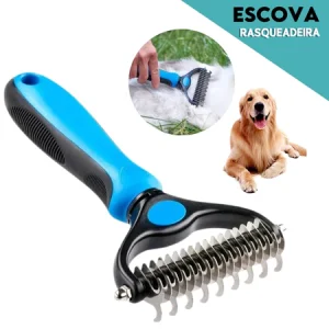 Rasqueadeira Removedor Azul – Tira Pelos Mortos – Pet, Animais, Gato -BNVT
