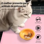 Tapete Pet Comedouro Cão Gato P Comida Água Newpet 40x50cm