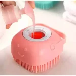 Lava Pelo Pet Escova Banho Cachorro Gato Dispenser Shampoo