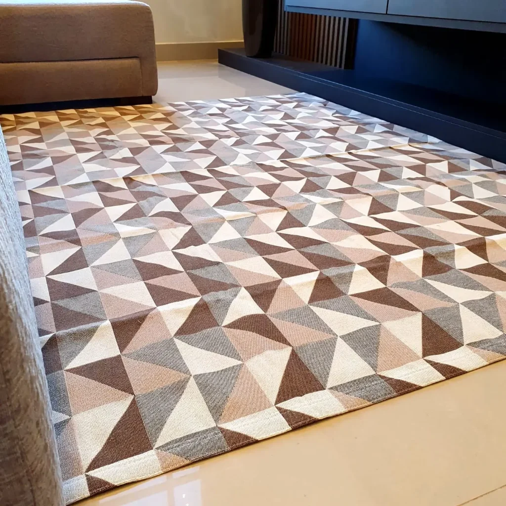tapete de sala geometrico com antiderrapante 2,00×1,50 – bello lar decorações