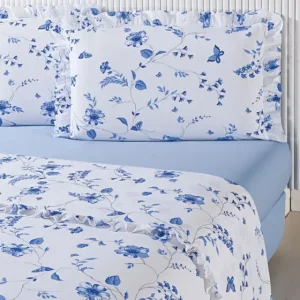 Jogo de Cama Lençol Casal Queen 400 Fios Estampado 4 Peças Cores Sortidas – STUDIO CASA