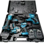 Kit Ferramentas Elétricas – Martelete + Parafusadeira + Esmerilhadeira + Furadeira 48v Premium – DS
