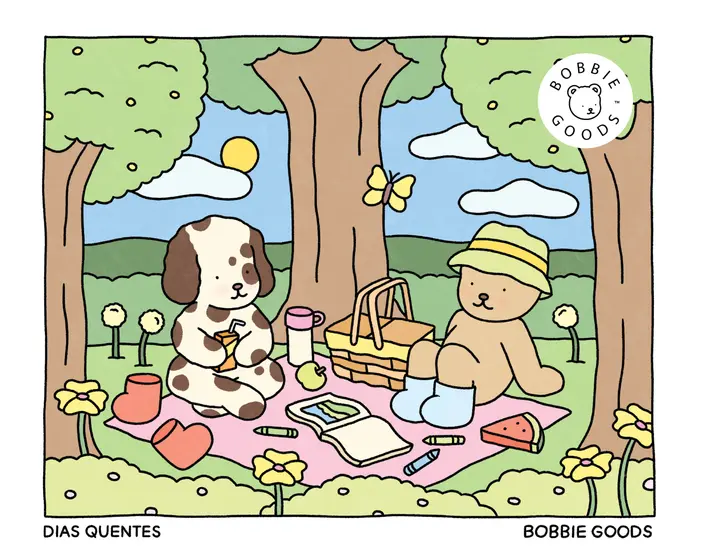 Livro – Dias quentes (Spring Summer) – Livro de colorir oficial Bobbie Goods