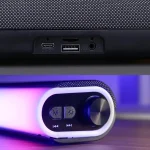 Caixa De Som Bluetooth Soundbar Sem Fio RBG P2 Tv Smart Pc Notebook Sd Usb