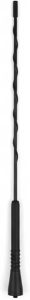 Haste Automotiva Universal para Antena de Teto, Preto, Rosca Interna 6mm, 38cm, Material Resistente, com Parafusos de Fixação, 3 Peças