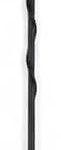 Haste Automotiva Universal para Antena de Teto, Preto, Rosca Interna 6mm, 38cm, Material Resistente, com Parafusos de Fixação, 3 Peças