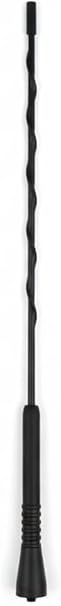 Haste Automotiva Universal para Antena de Teto, Preto, Rosca Interna 6mm, 38cm, Material Resistente, com Parafusos de Fixação, 3 Peças