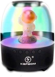 Caixa De Som Bluetooth Astronauta Led Rgb 