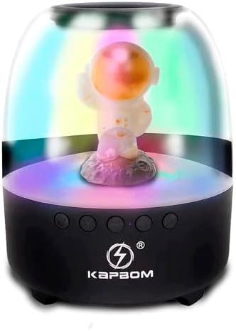Caixa De Som Bluetooth Astronauta Led Rgb 