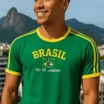 Blusa do Brasil Bordada Adulto Masculina – ToJoia18k