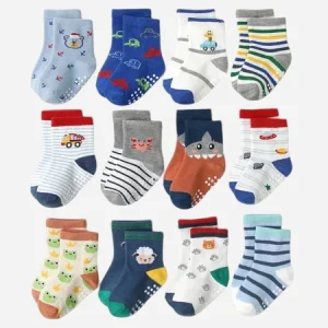 Kit pares de meias Masculino para recém nascidos e bebê menino