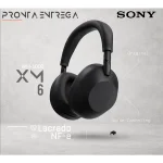 Fone Headphone Sony WH-1000XM6 Noise-Canceling Wireless Preto Original