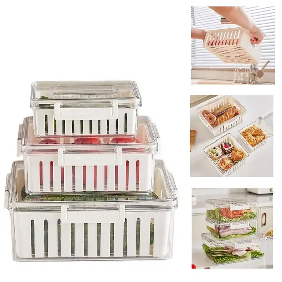 Kit 3 Caixas Organizadoras de Acrílico Práticas e Resistentes – UpCoisas