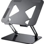 Suporte Para Notebook Ergonomico Ajustavel – Feito em Metal Resistente Leve Estavel Para Notebook Até 19 Polegadas (Mid Night)