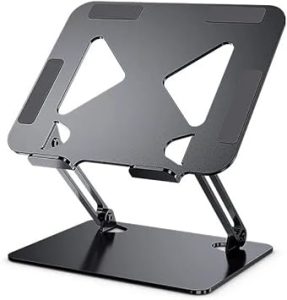 Suporte Para Notebook Ergonomico Ajustavel – Feito em Metal Resistente Leve Estavel Para Notebook Até 19 Polegadas (Mid Night)