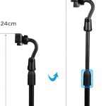 Suporte para Celular de Mesa 360° | Ajustável 26cm a 36cm, Base Estável e Rotação Completa para Lives e Vídeos