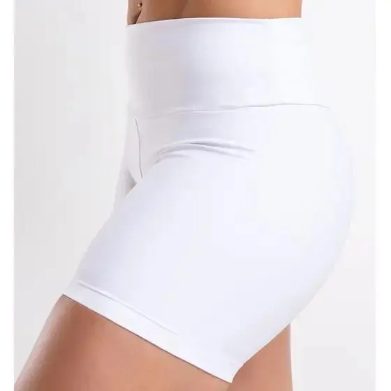 KIT DOIS – SHORTS PLUS SIZE Brancos Legging Bermuda Academia Meia Coxa Fitness Academia Feminino Uso – Dandi Modas