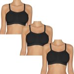 Kit 3 Sutiãs Bandini Seamless, Hanes, Feminino