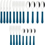 Faqueiro Inox 20 peças Leme Azul – Tramontina