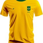 Camiseta Brasil Torcida Copa Mundo Seleção Brasileira Direita Patriota Torcida Hexa