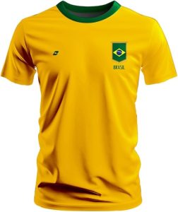 Camiseta Brasil Torcida Copa Mundo Seleção Brasileira Direita Patriota Torcida Hexa