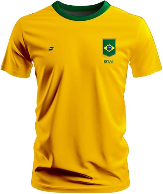 Camiseta Brasil Torcida Copa Mundo Seleção Brasileira Direita Patriota Torcida Hexa