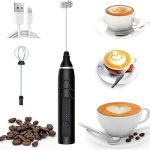 Mini Mixer Portátil Misturador de Bebidas Batedor Espumador de Leite USB Recarregável Cozinha