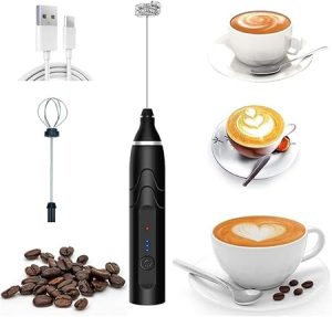 Mini Mixer Portátil Misturador de Bebidas Batedor Espumador de Leite USB Recarregável Cozinha