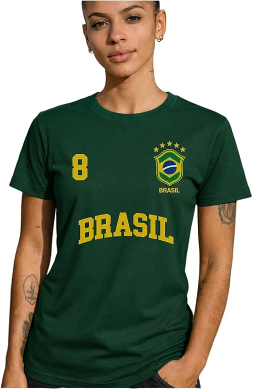 Camiseta Feminina Brasil Futebol Seleção