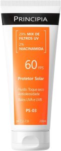 Protetor Solar Corporal 29% Mix de Filtros UV + 2% Niacinamida FPS 60 PS-03 com 200ml