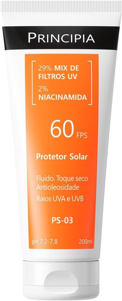 Protetor Solar Corporal 29% Mix de Filtros UV + 2% Niacinamida FPS 60 PS-03 com 200ml