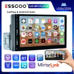  Rádio De Carro 1 Din 7 ” Tela Sensível Ao Toque Central Multimídia MP5 Receptor Vedio Bluetooth FM