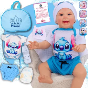 Bebê Reborn Menino Boneco Realista de Silicone com/sem Bolsa Maternidade