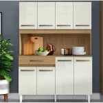 Armário de Cozinha Compacta Aramóveis Cleo 8 Portas
