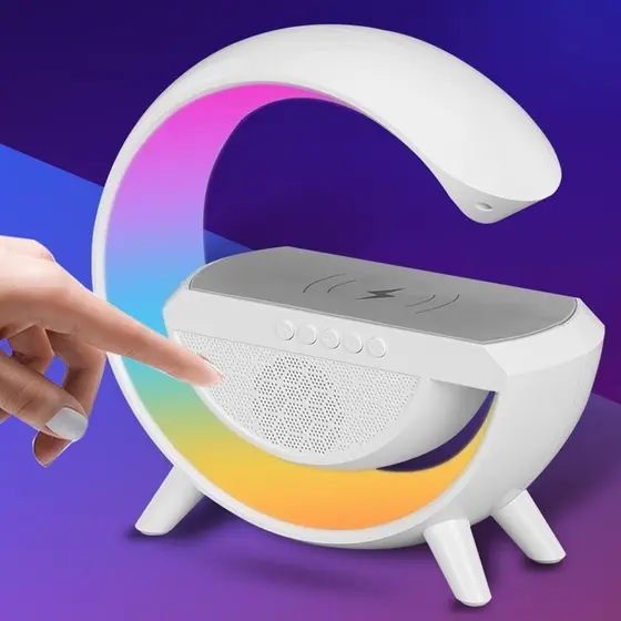 3 em 1 G Speaker Smart Station, Luminária e Caixa De Som E Carregador Su – Power Drop