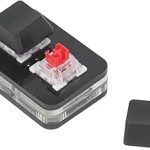 Teclado Com 2 Teclas, Teclado Mecânico Multifuncional, Interruptor Vermelho, Boa Textura, Fácil de Programar para Jogos de Ritmo (Preto)