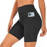 Shorts Academia Feminino Short Cintura Alta de Yoga Treino Ginástica Modeladora Com Bolso