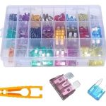 Kit 300 Fusíveis Automotivos Tipo Lâmina Micro, Mini e Padrão, 2A a 40A, com Extrator e Caixa Organizadora, Universal para Carro, Caminhão e Veículos
