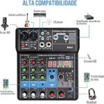 Mixer de áudio profissional