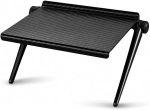 Suporte Multiuso Dobrável para TV e Monitor com Base Antiderrapante – Prateleira Ajustável Compacta com Capacidade de 3kg