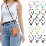 Cordão Corda Alça De Pescoço Para Celular Ajustável Universal Salva Celular Nylon Resistente Mosquetão Premium Transversal Tiracolo Crossbody Compatível Com Capinha Smartphone Chaveiro