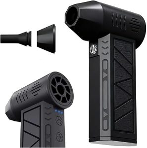 Mini Soprador de Ar para PC, Espanador Elétrico Portátil Sem Fio, Turbo Fan Recarregável USB-C de Alta Potência para Limpeza de Teclado, Computador e Carros