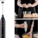 Mini Mixer Portátil Misturador de Bebidas Batedor Espumador de Leite USB Recarregável Cozinha