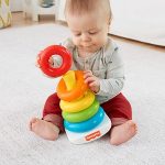 Fisher-Price Brinquedo para Bebês Pirâmide de Argolas para crianças a partir de 6 meses