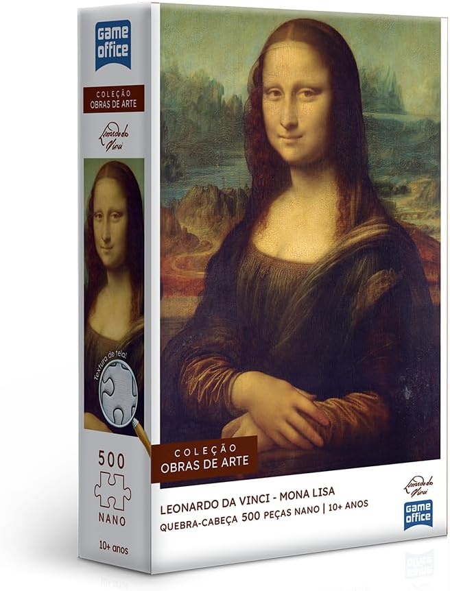 Toyster – Quebra-cabeça: Leonardo Da Vinci – A Mona Lisa – 500 peças nano – Game Office