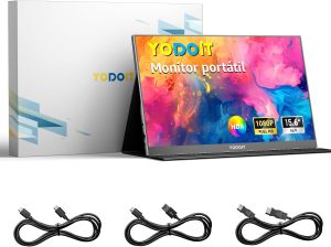 Yodoit Monitor Portátil 15,6″
